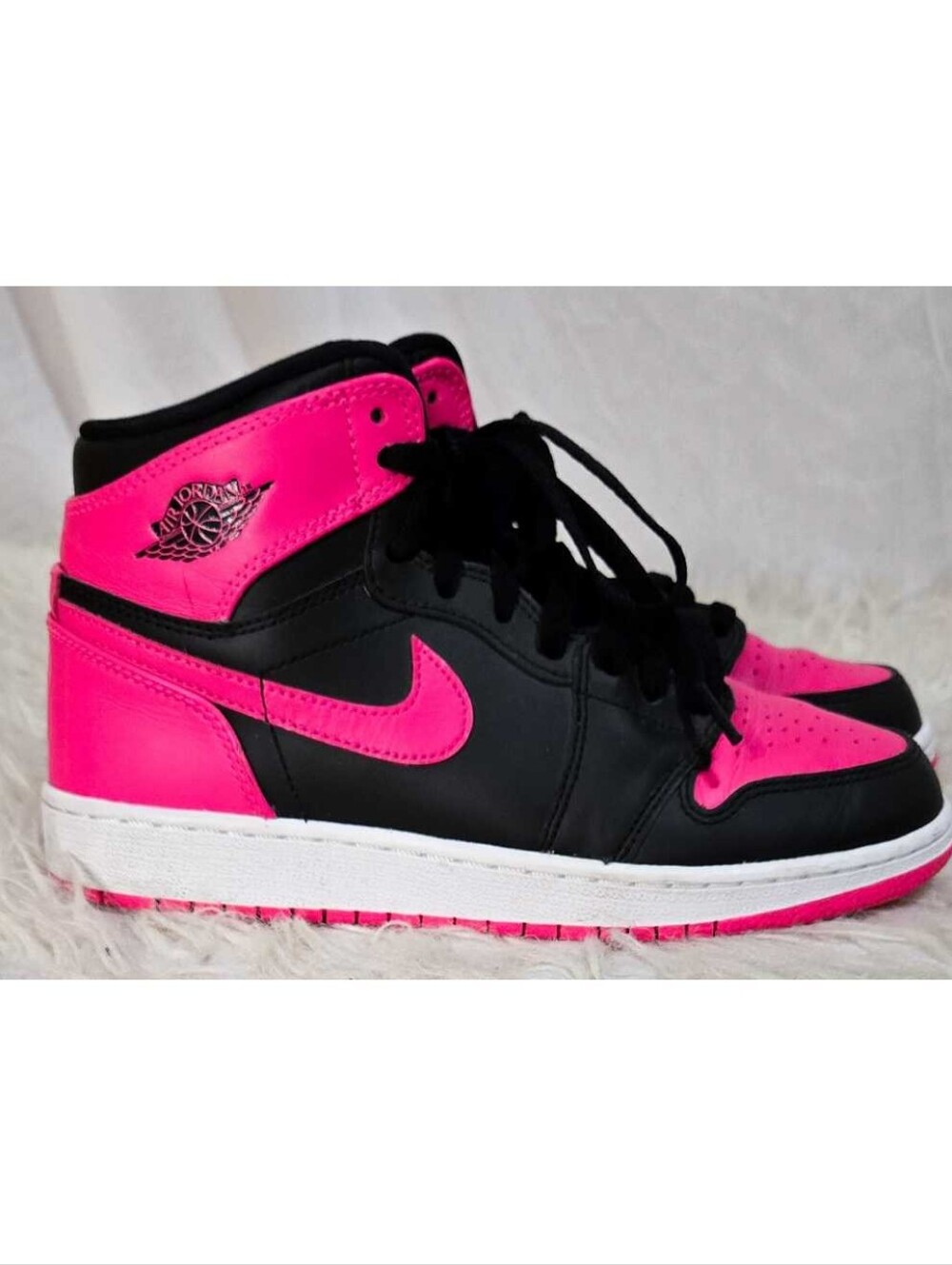 Nike Air Jordan 1’s Retros High Serena Williams Hyper Pink & Black Sneakers